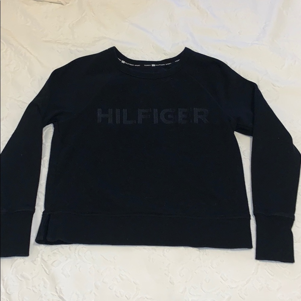 Tommy Hilfiger Black Crewneck Sweatshirt